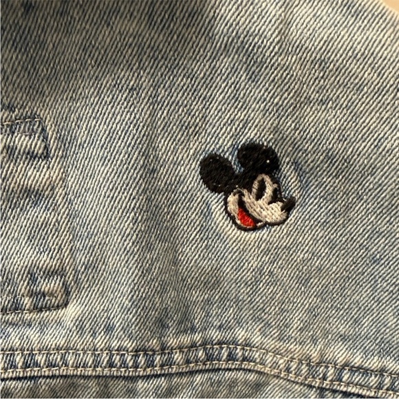 Disney Blue Denim Vest with Mickey Mouse Embroidery - Picture 3 of 3